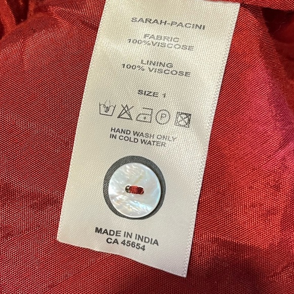 ❣️SARAH PACINI – Patchwork Button-Up Tunic/Dress (Size 01 / S) - Picture 4 of 9